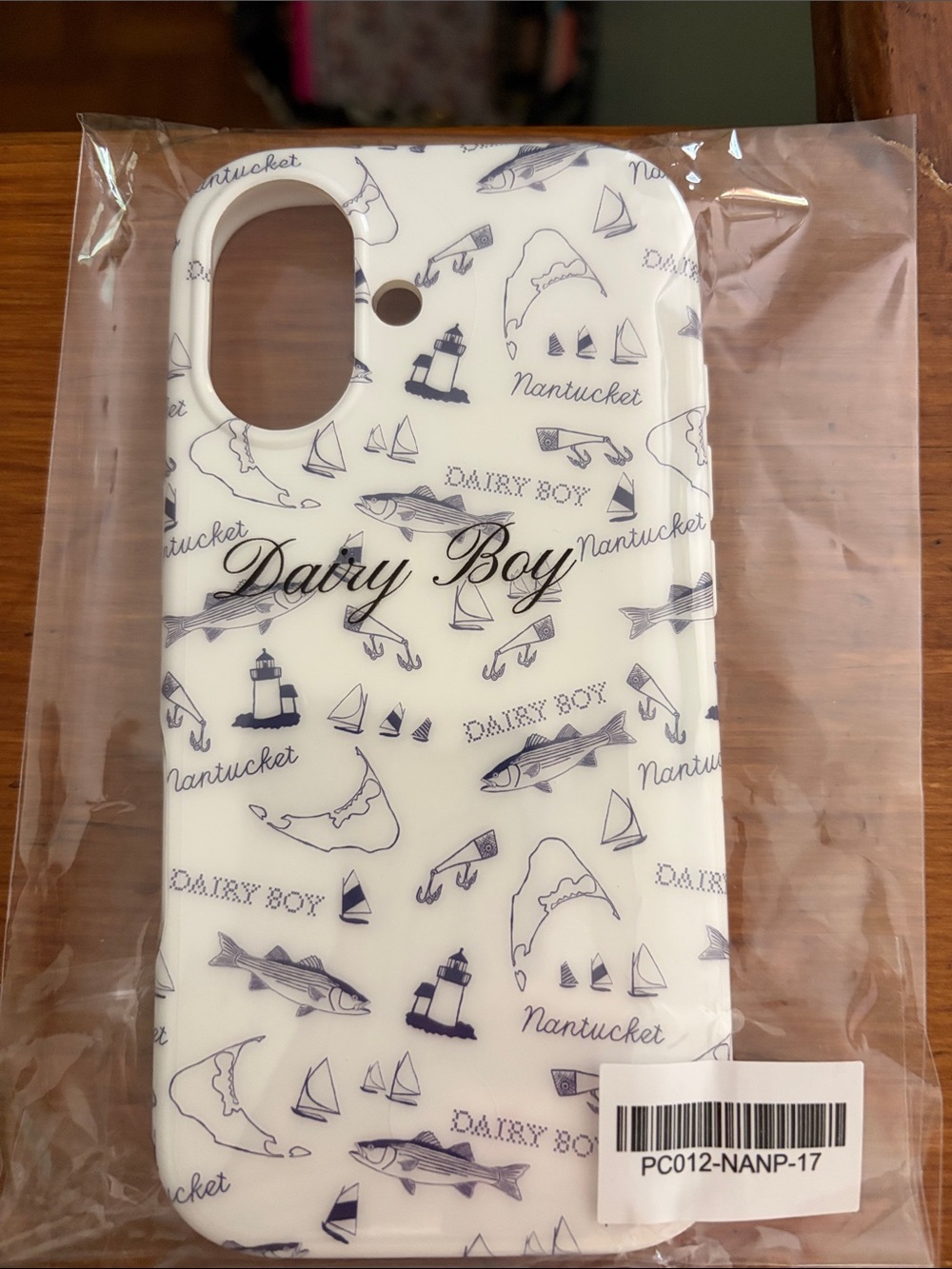 Dairy Boy Nantucket Navy & White Phone Case